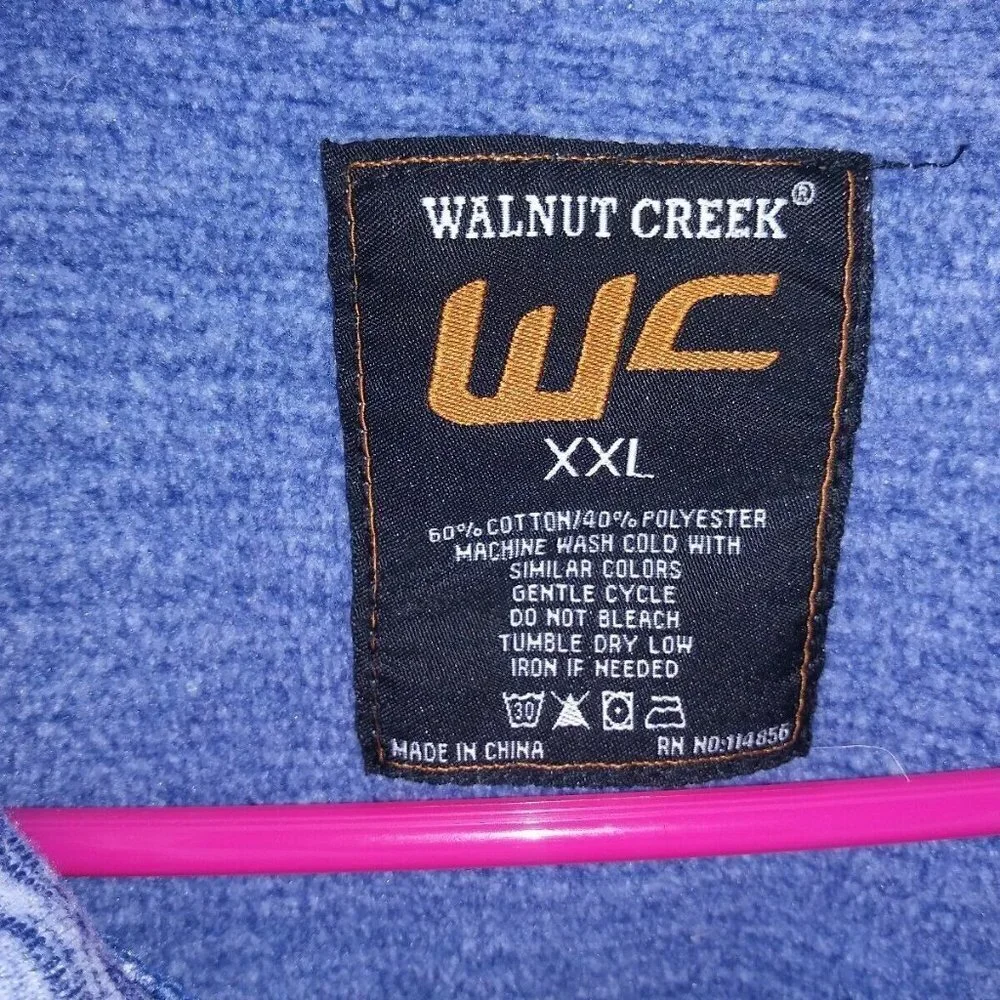 Men's Full Zip Jacket Sweatshirt Walnut Creek XXL